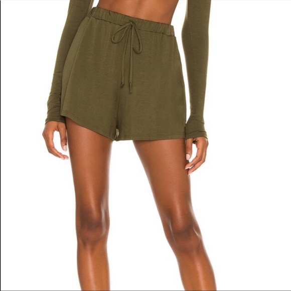 Lovers + Friends Pants - Pamela Short in Olive
